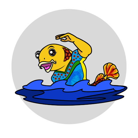 mascot-47 ว่ายน้ำ